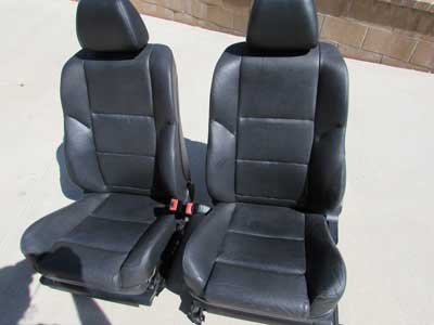 BMW Sport Front Seats (Left and Right Set), Black Dakota Leather, Electric Memory E60 525i 530i 545i